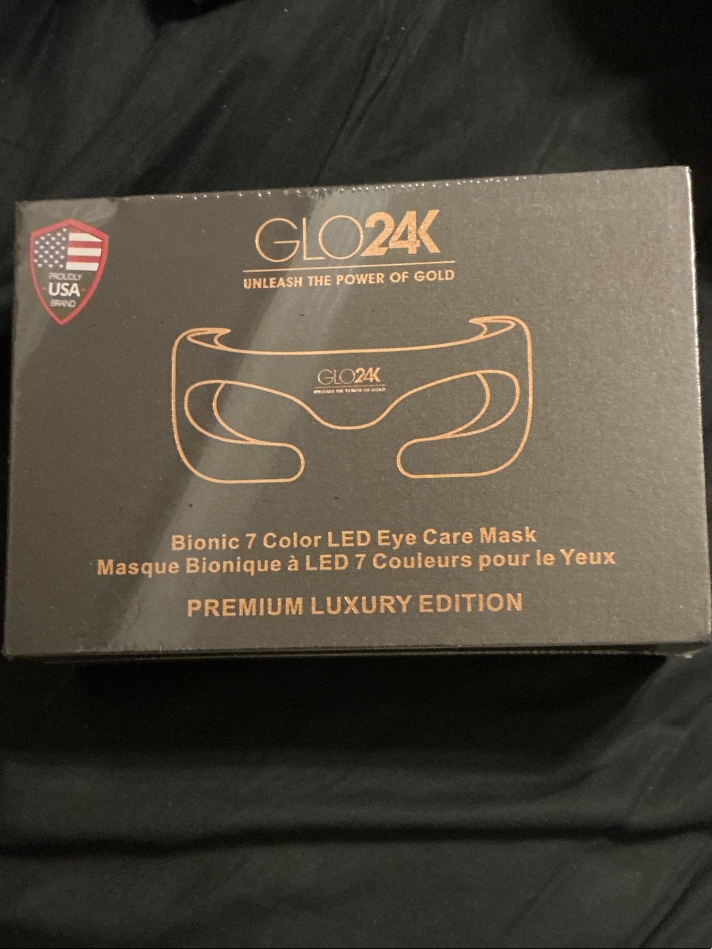 GLO24K  7-Color LED Eye Care Mask - Premium Luxury Edition